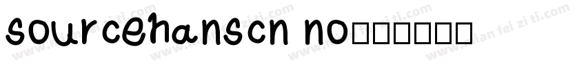 sourcehanscn no字体转换